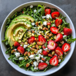 Strawberry Crunch Salad with Champagne Vinaigrette