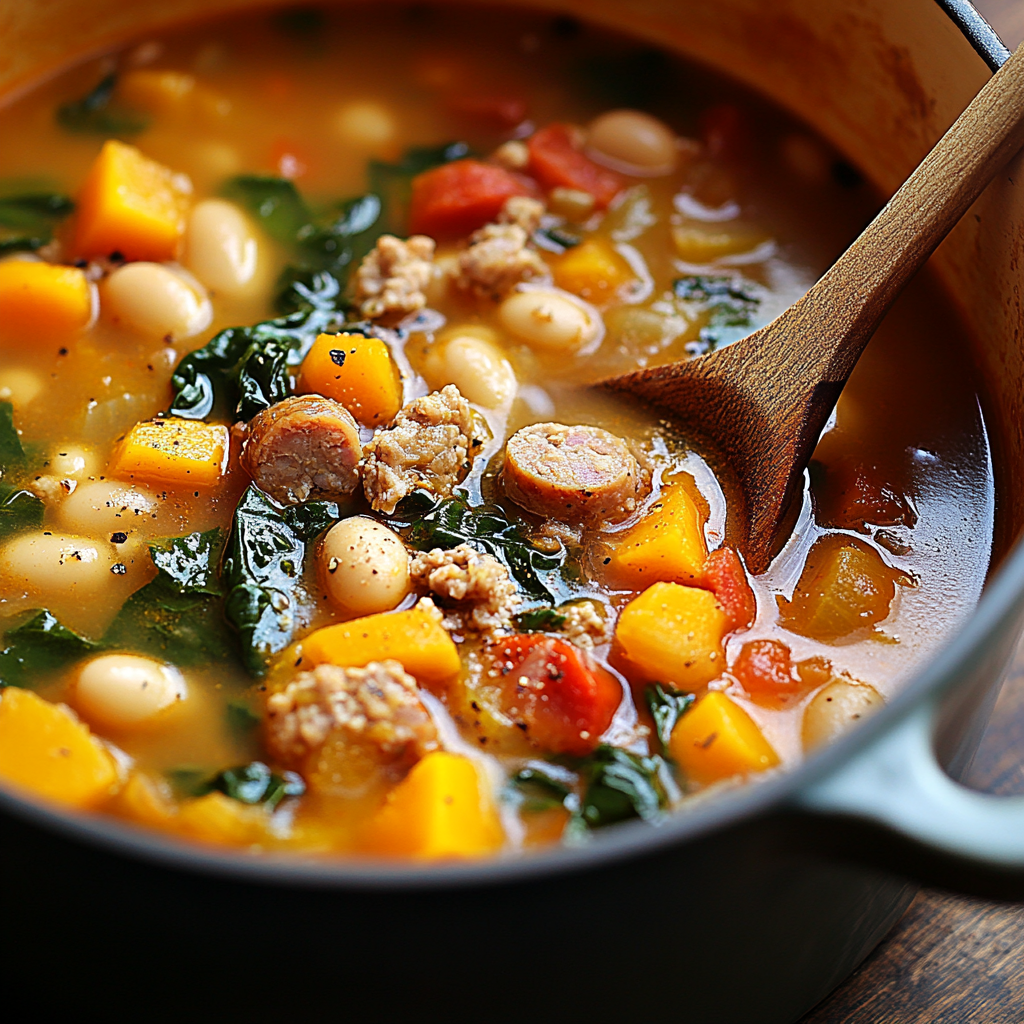 Butternut Squash and Sausage Soup