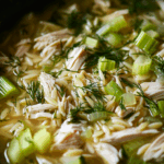 Lemony Chicken and Orzo Soup