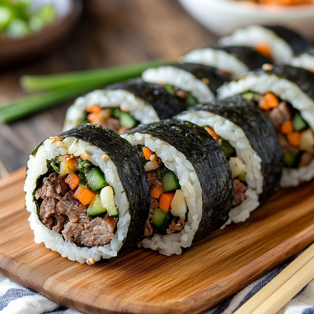 Korean Bulgogi Sushi Rolls Recipe