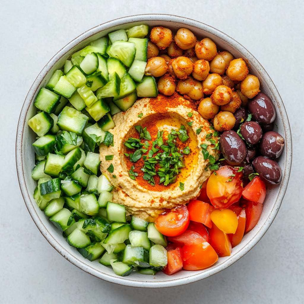 Spicy Mediterranean Lunch Bowl Recipe
