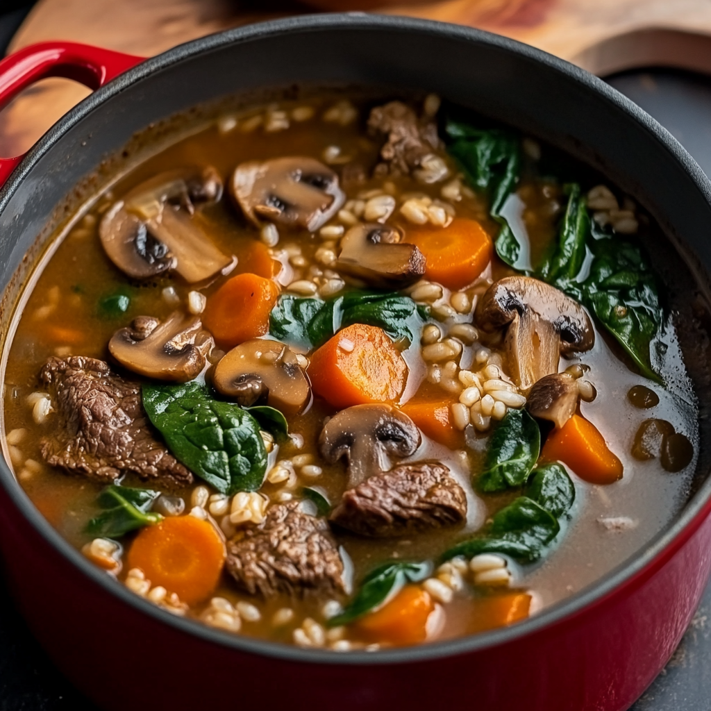 Hearty Beef & Barley Soup