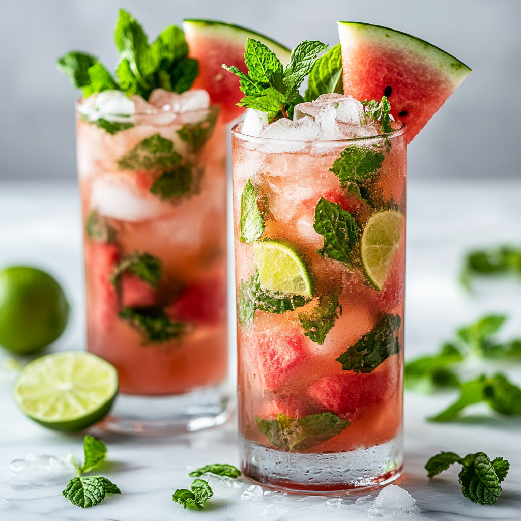 Fresh Watermelon Mojito
