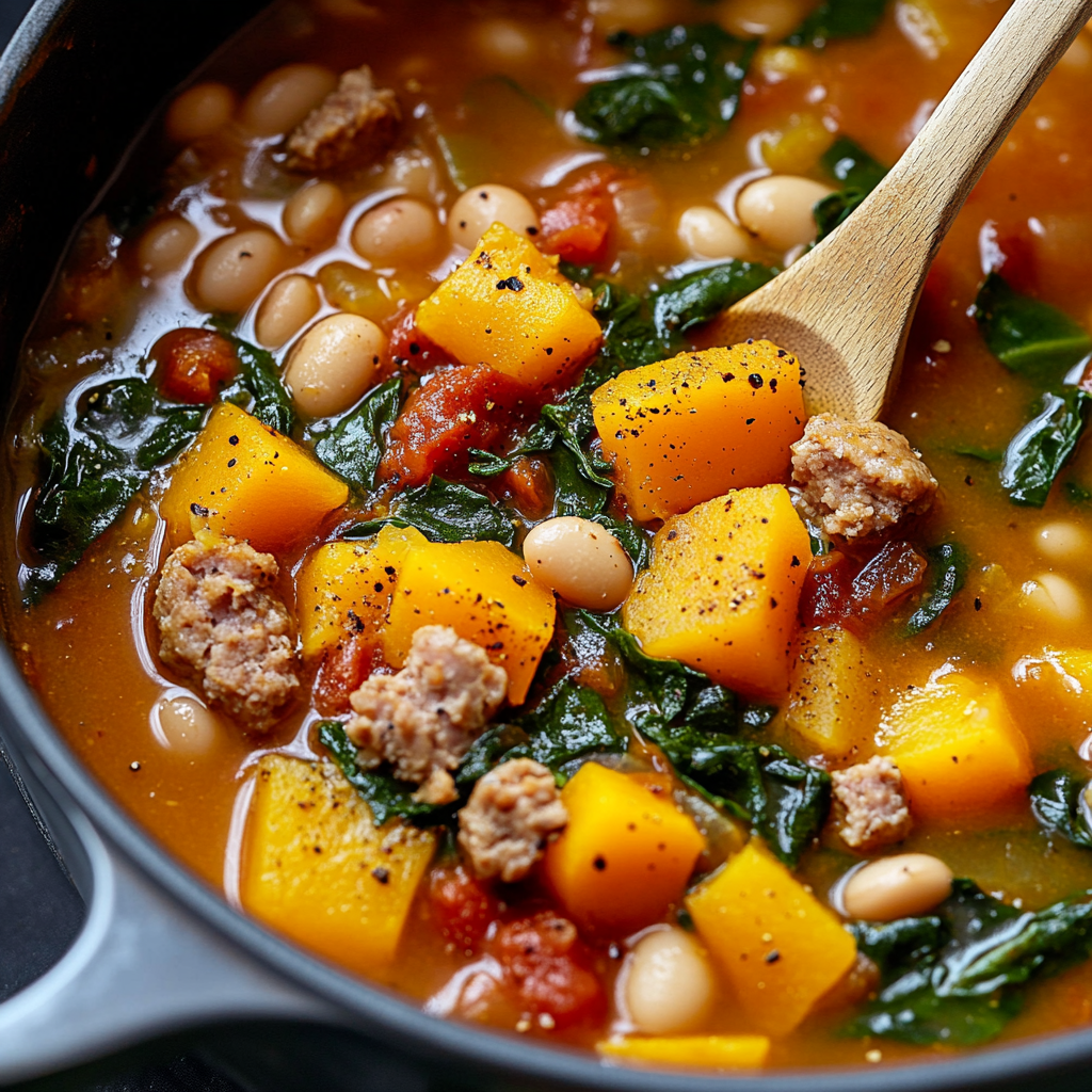 Butternut Squash and Sausage Soup