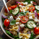 Healthy Tuscan Pasta Salad