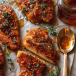 Baked Crunchy Hot Honey Chicken