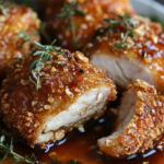 Baked Crunchy Hot Honey Chicken