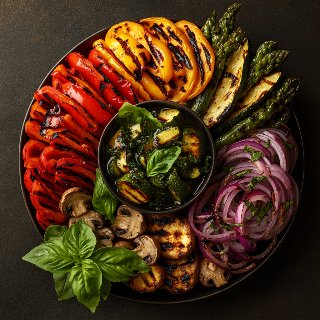 Zesty Balsamic Marinated Grilled Vegetables