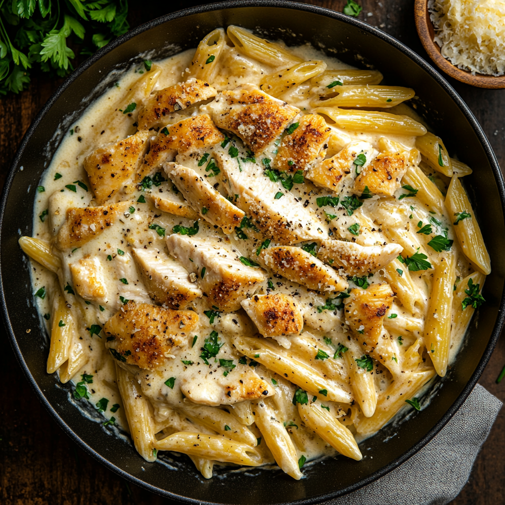 Garlic Parmesan Chicken Pasta