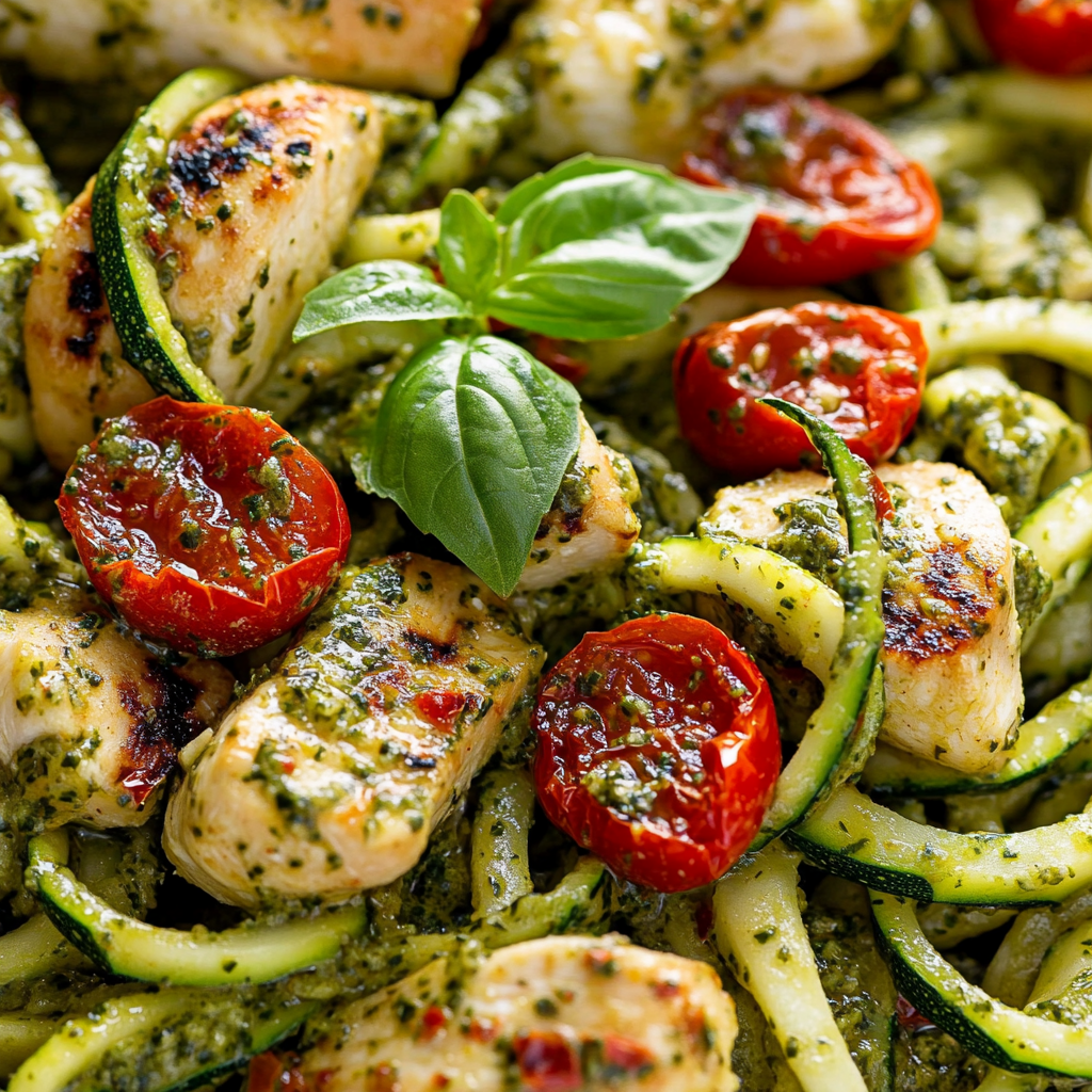 Zucchini Noodles with Pesto