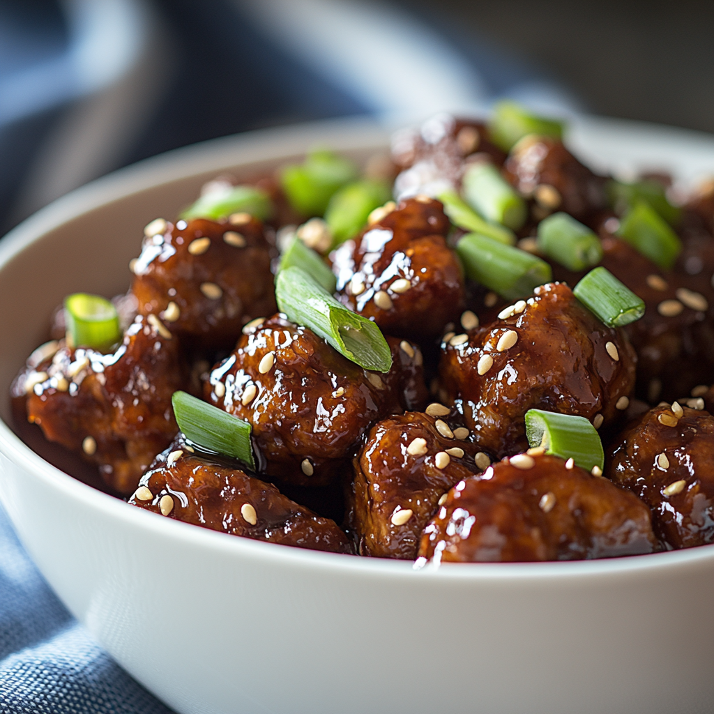Asian Crockpot Meatballs