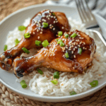 Slow Cooker Honey Garlic Chicken Legs