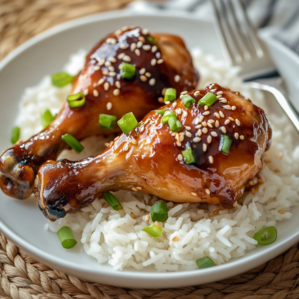 Slow Cooker Honey Garlic Chicken Legs