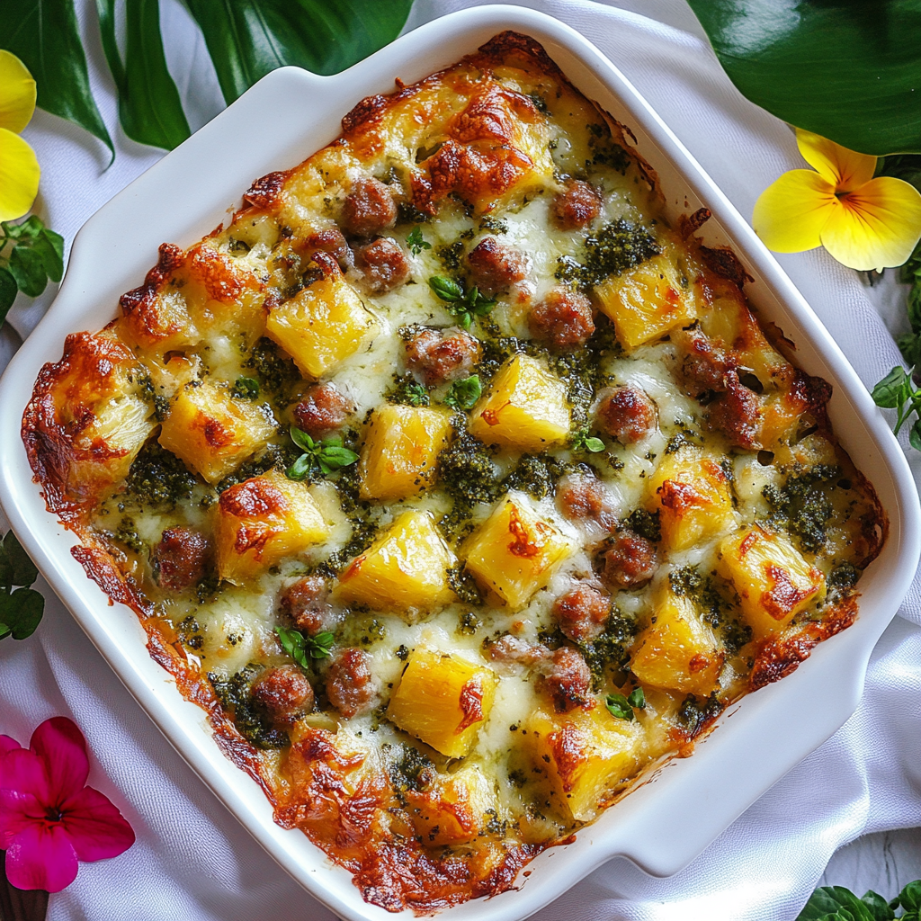 Hawaiian Sweet Bread Strata