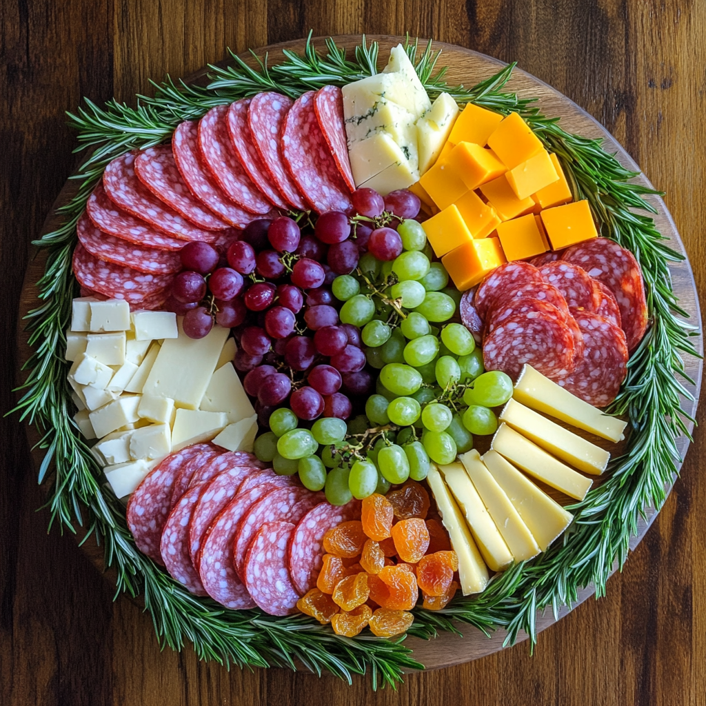 Christmas Wreath Charcuterie Board