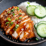 Golden Fried Chicken Katsu with Tonkatsu Sauce