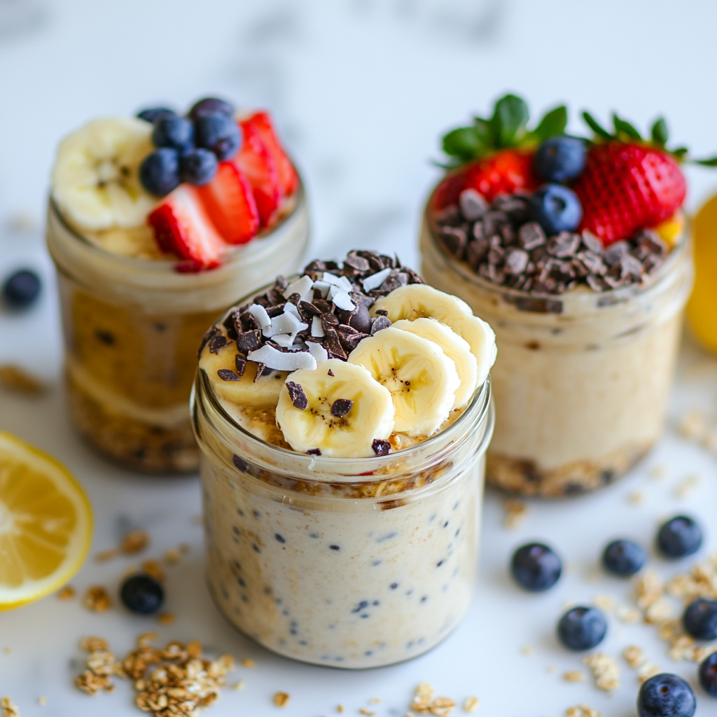 Overnight Oats with Yogurt and Chia Seeds