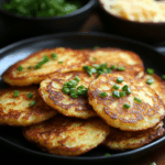 Korean Potato Cheese Pancakes