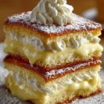 Vanilla Custard Cream Squares Recipe