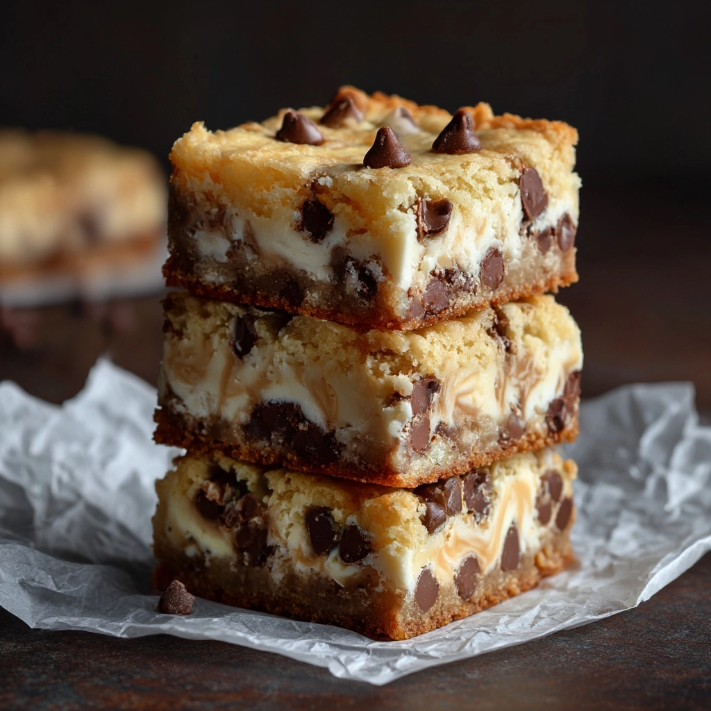 Peanut Butter Chocolate Chip Cookie Cheesecake Bars Recipe