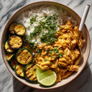 Lemongrass Chicken with Rice and Zucchini Recipe
