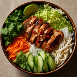 Vietnamese Noodles with Lemongrass Chicken Recipe