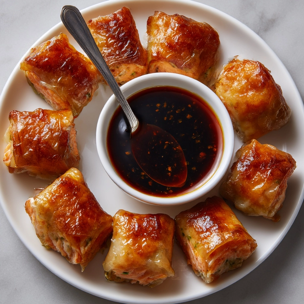 Crispy Salmon Spring Rolls Recipe - Recipe Image