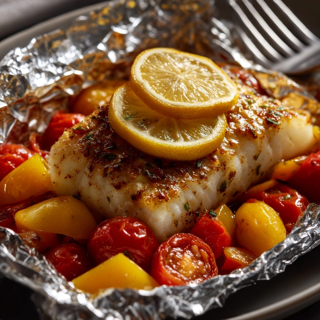 Mediterranean Fish Foil Packets Recipe - Recipe Image