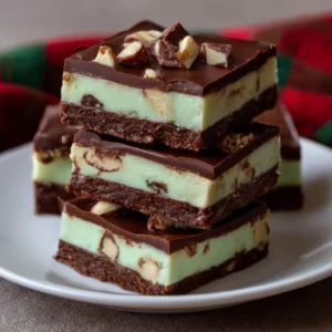 Mint Fudge Stuffed Brownies Recipe