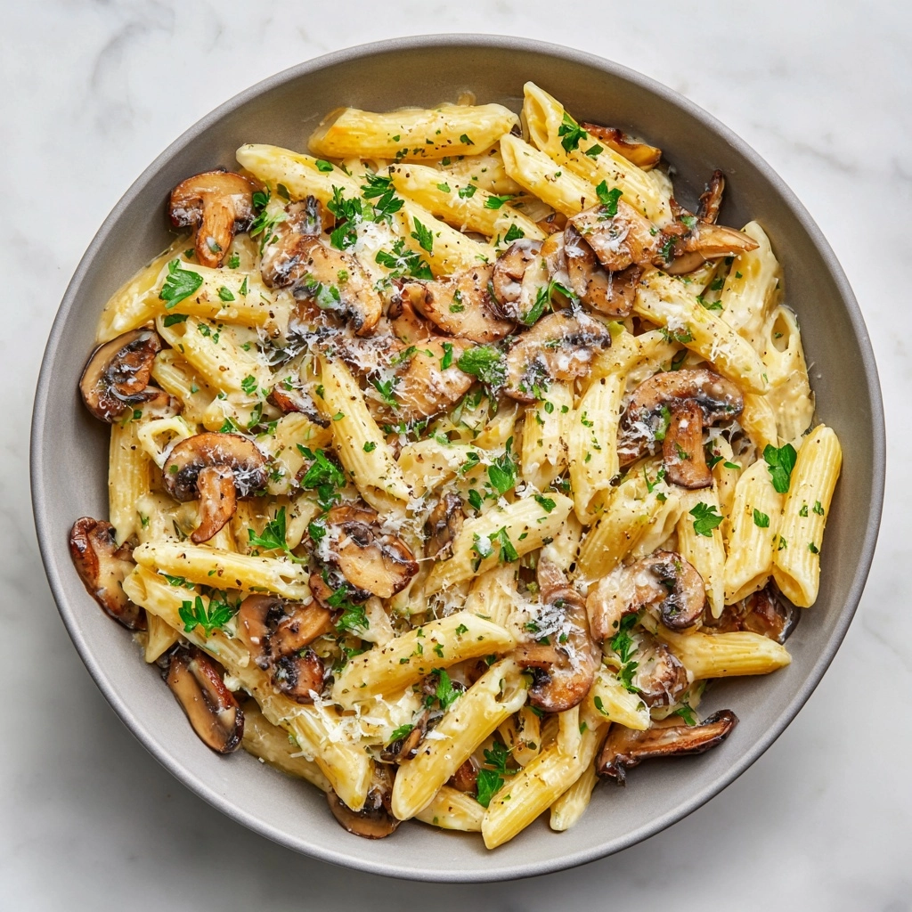 Garlic Mushroom Pasta Recipe