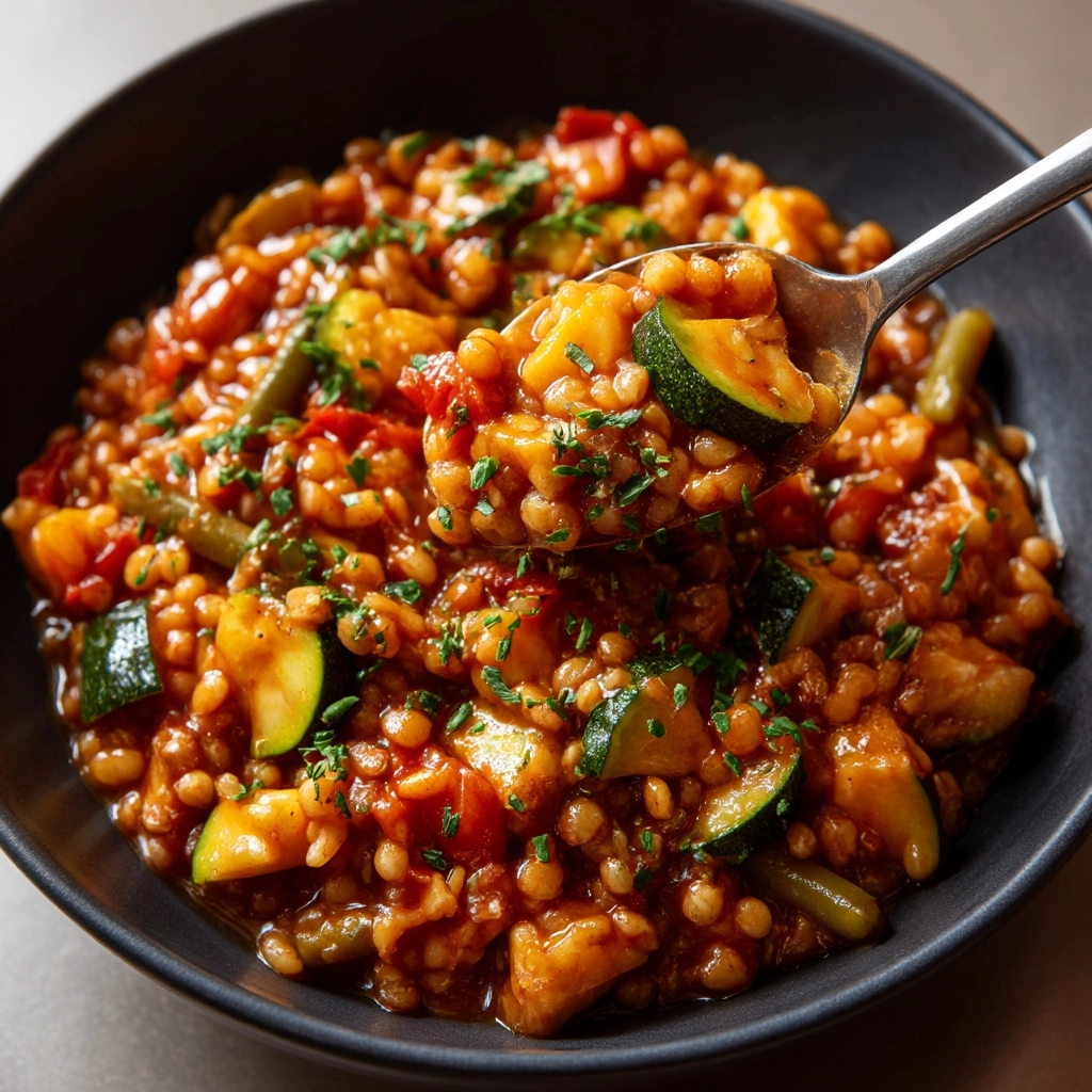 Pearl Barley Vegetable Risotto Recipe - Recipe Image