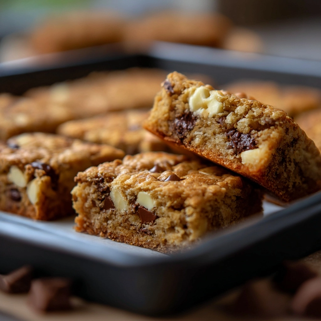 Peanut Butter Chocolate Chip Cookie Cheesecake Bars Recipe - Recipe Image