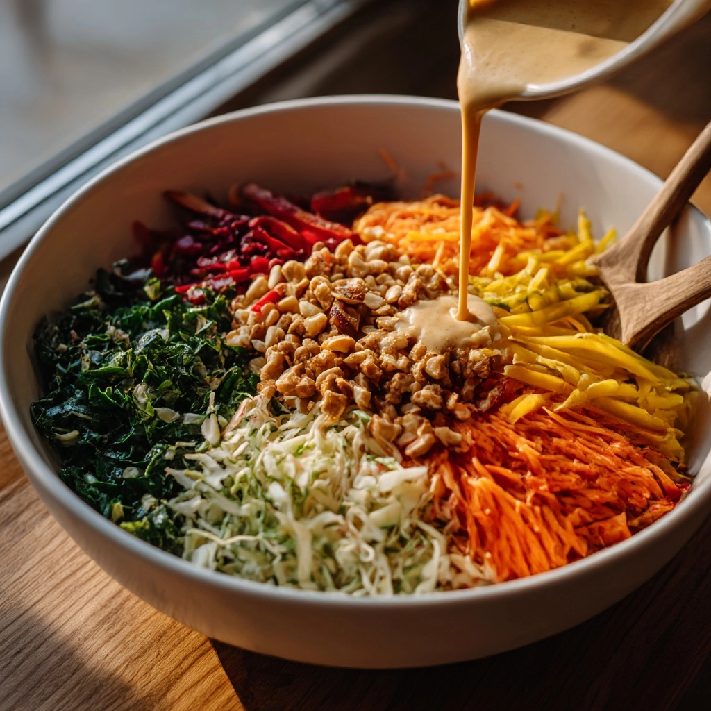 Chopped Thai Salad with Sesame Garlic Dressing Recipe - Recipe Image