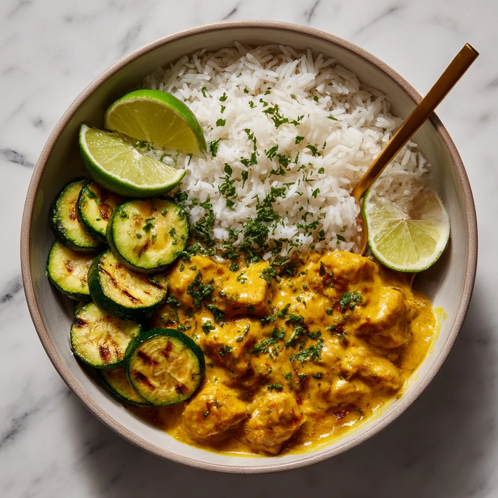 Lemongrass Chicken with Rice and Zucchini Recipe - Recipe Image