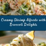 Shrimp Alfredo Fettuccine & Broccoli