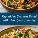 Couscous Salad with Lime Basil Vinaigrette Recipe