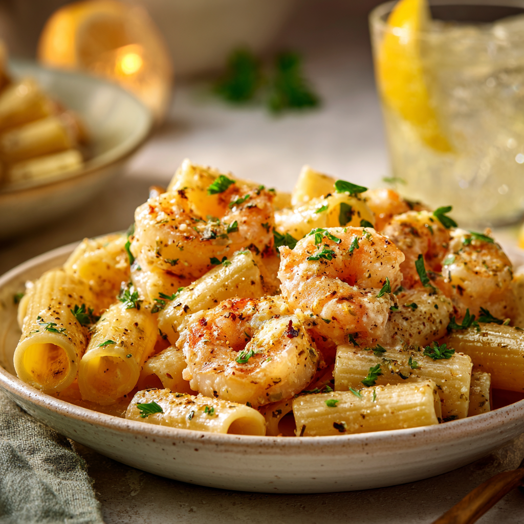 Creamy Jamaican Shrimp Rasta Pasta
