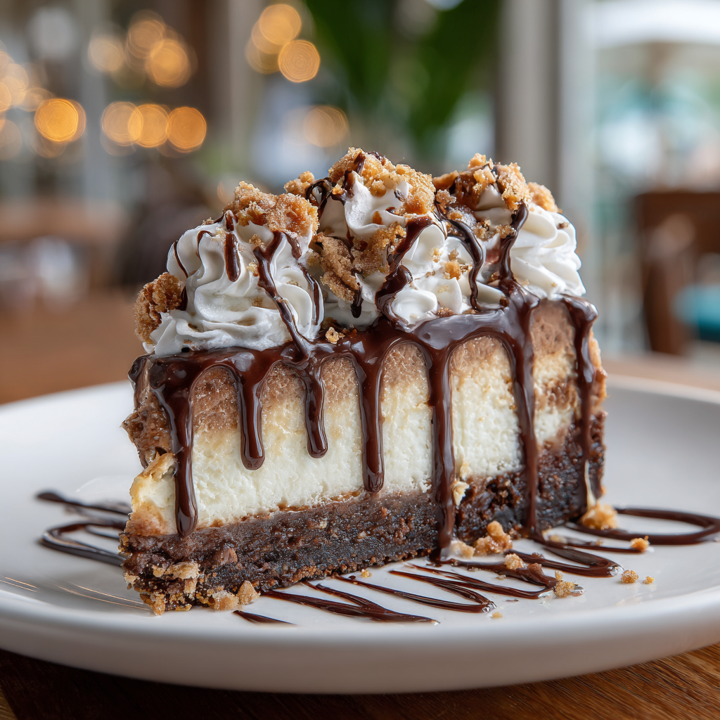 Hot Fudge Sundae Brownie Cheesecake