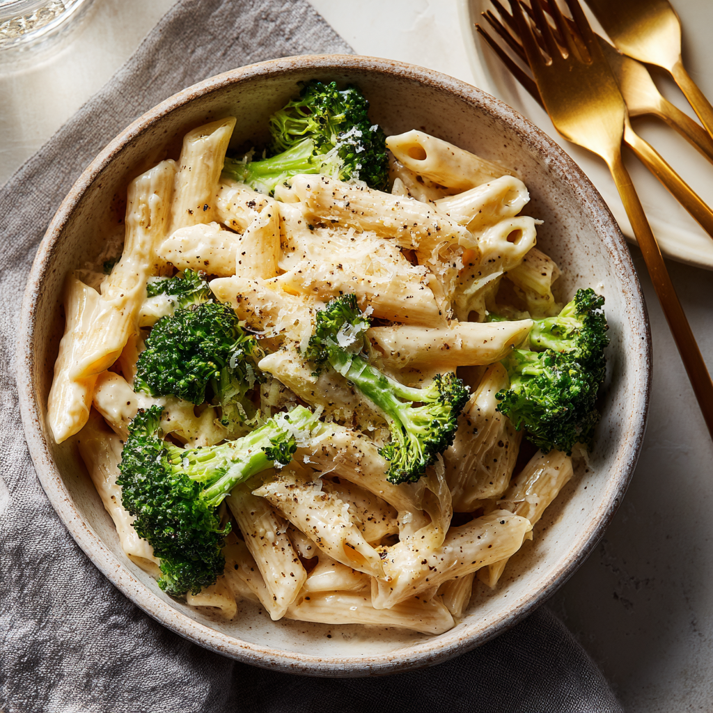 Boursin Cheese Pasta with Broccoli
