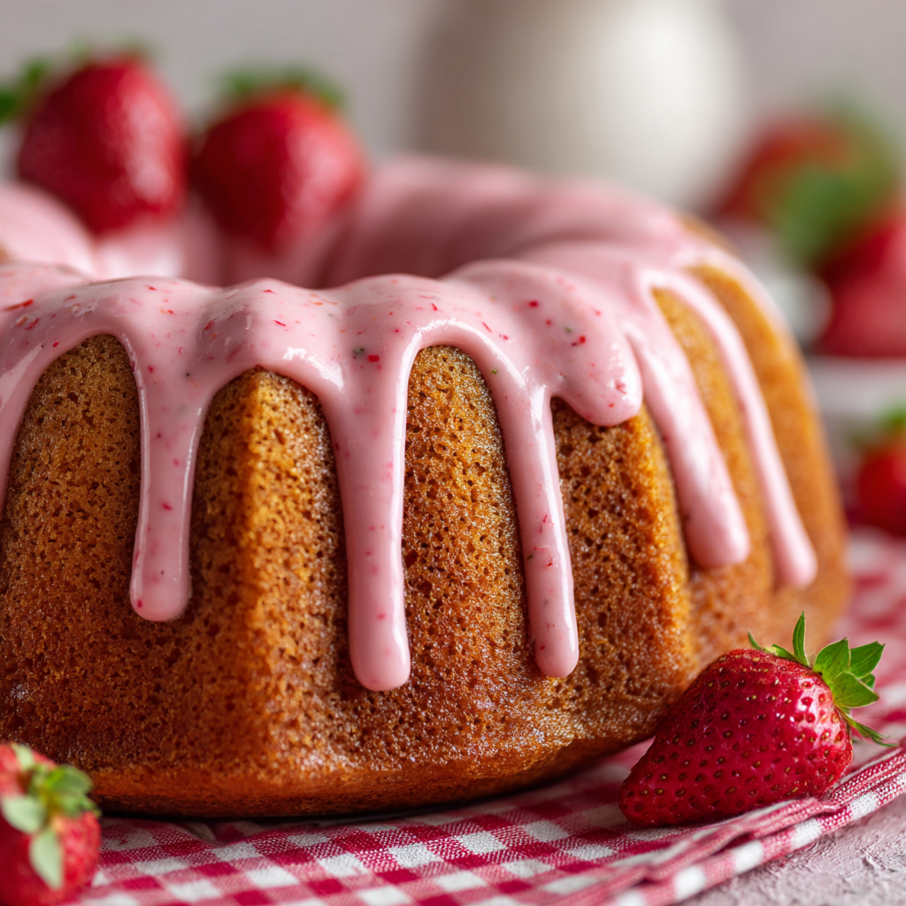 Strawberry Pound Cake