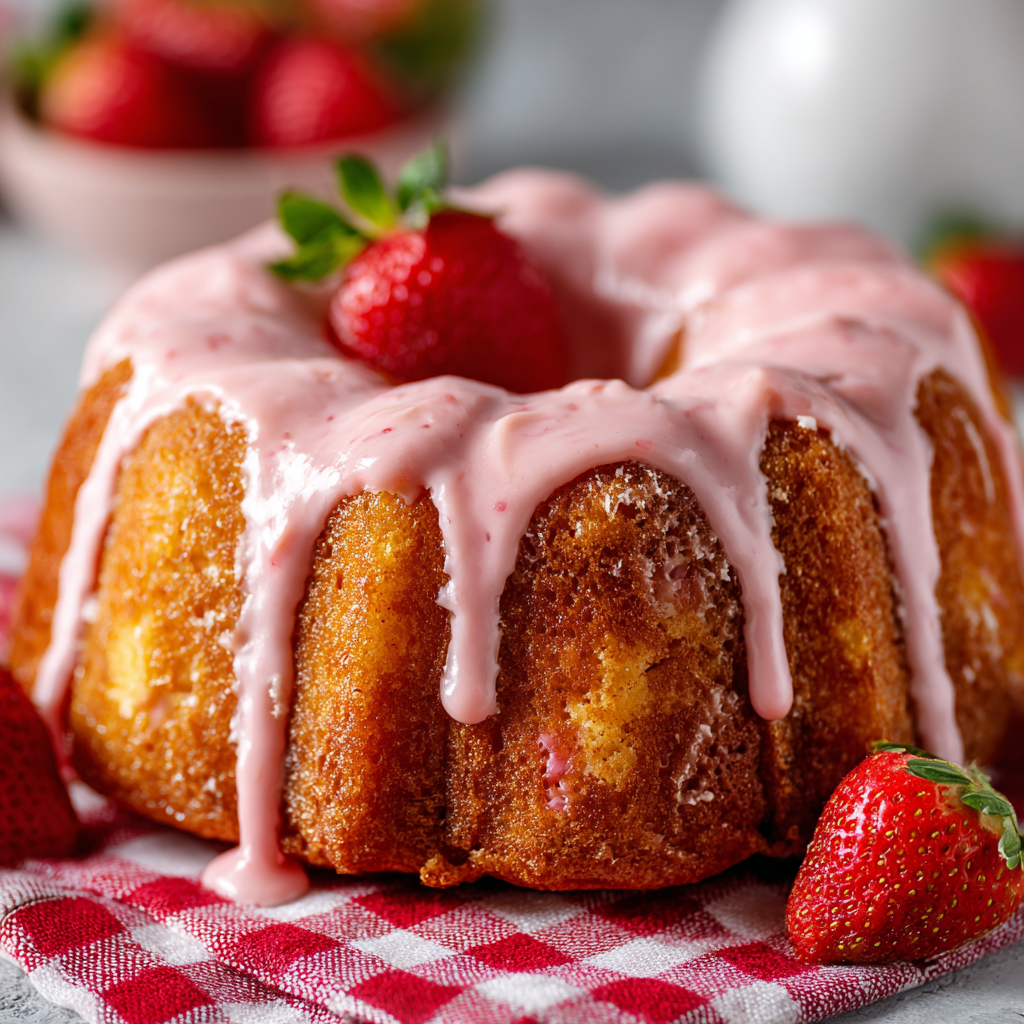 Strawberry Pound Cake