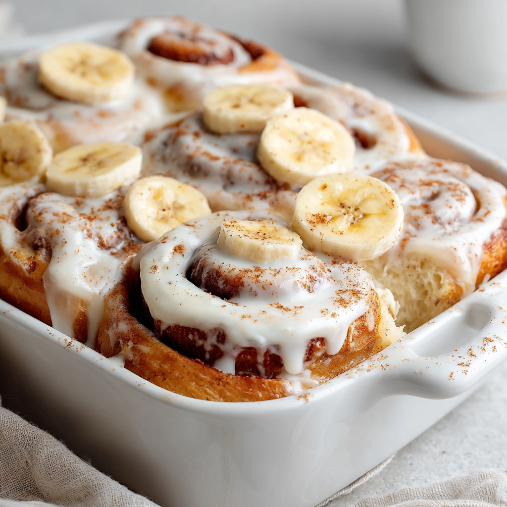 Banana Bread Cinnamon Rolls