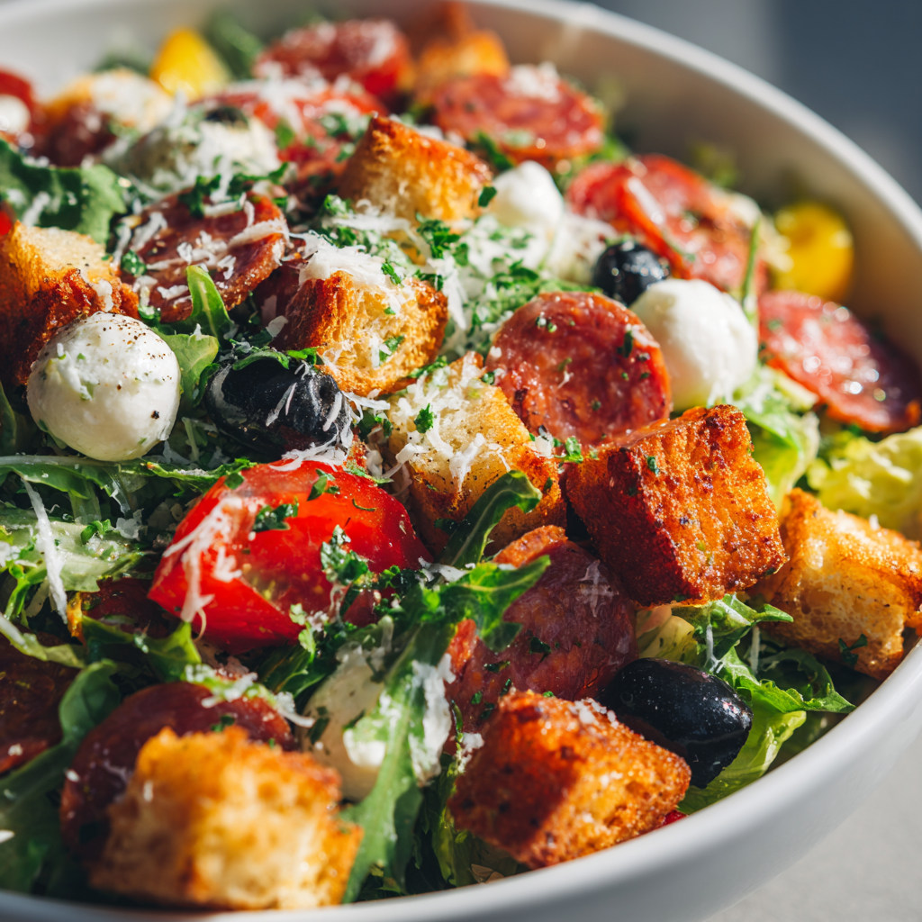 Pizza Salad Recipe (Ready in 10 Minutes!)