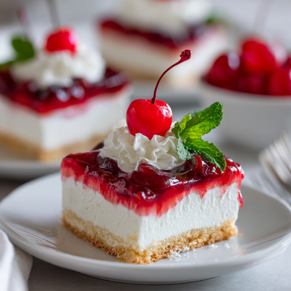 Layered Cherry Cheesecake Dessert
