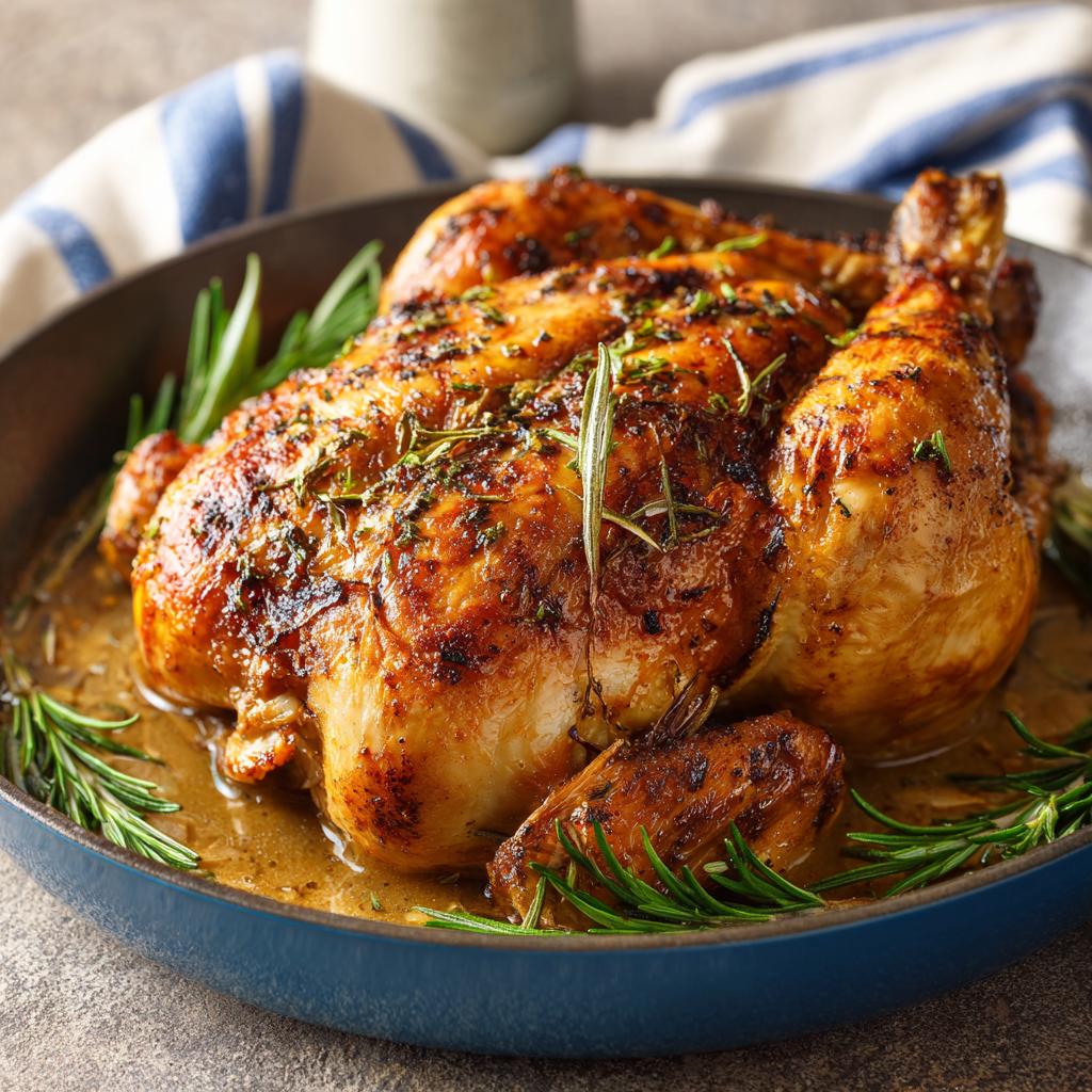 Roasted Chicken with Garlic and Herbs
