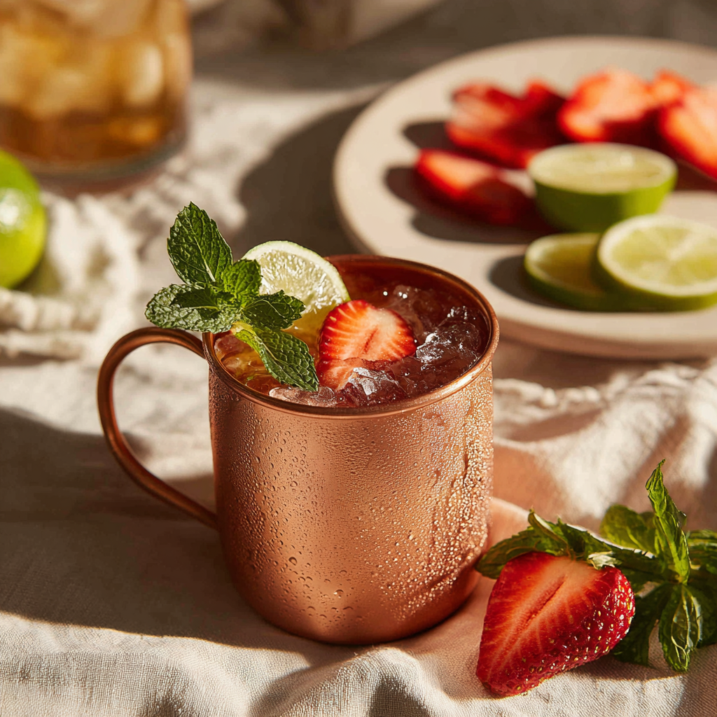 Strawberry Moscow Mule Recipe (Quick + Easy!)