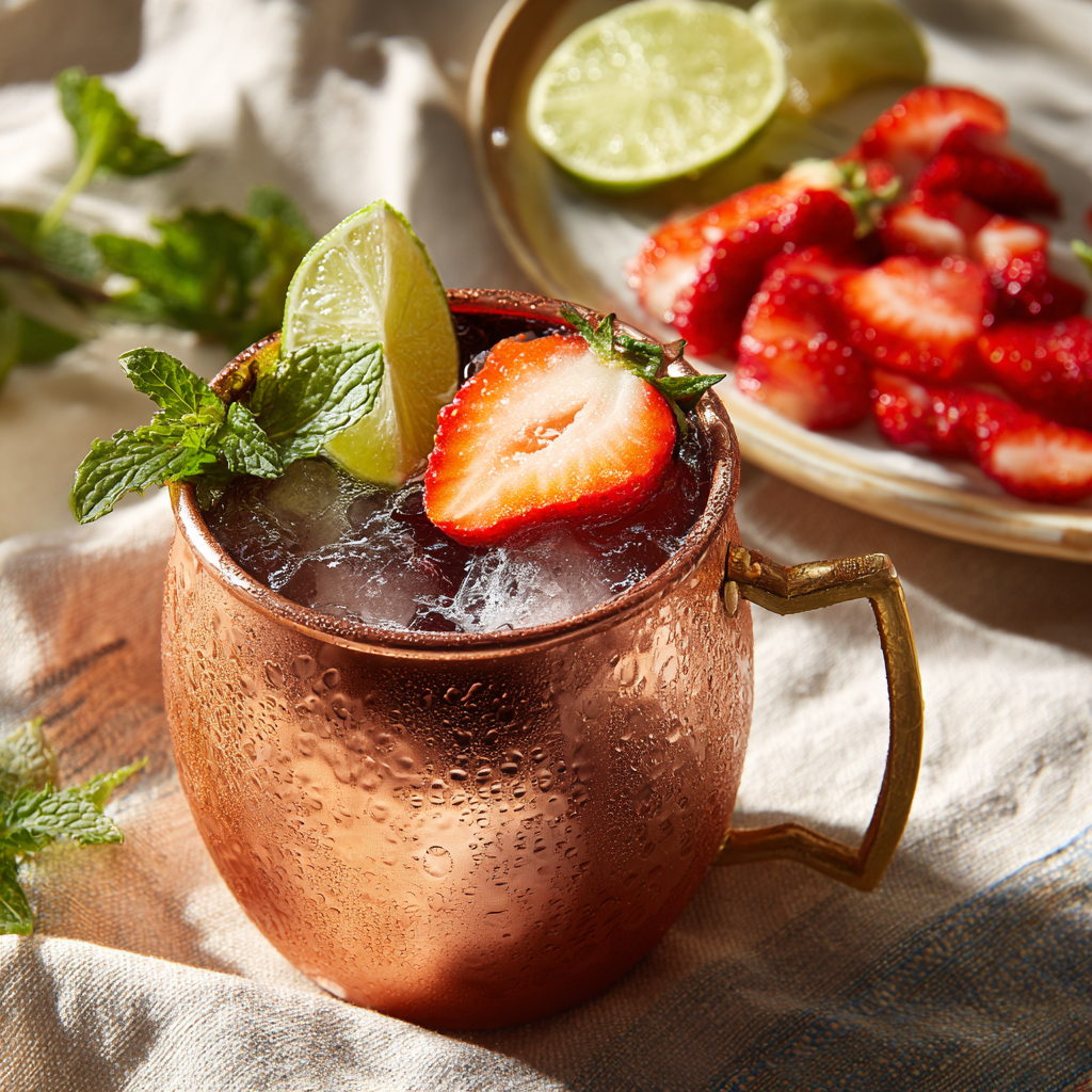 Strawberry Moscow Mule Recipe (Quick + Easy!)