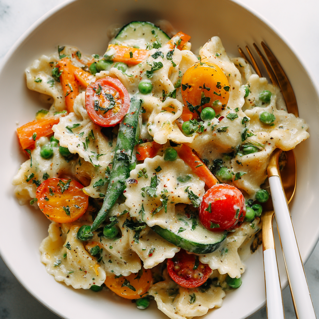 Creamy Pasta Primavera