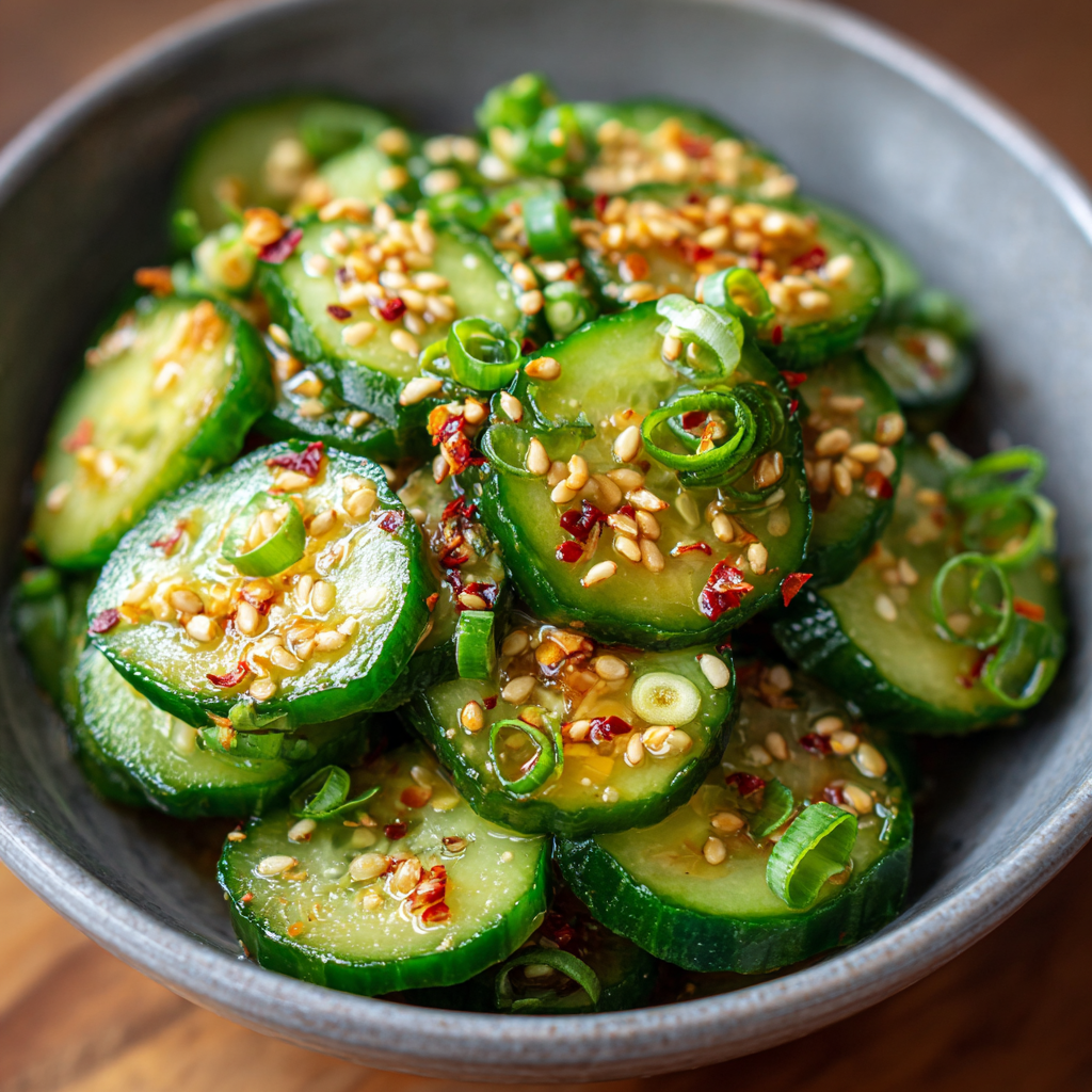 Spicy Korean Cucumber Salad Recipe (Oi Muchim 오이무침)