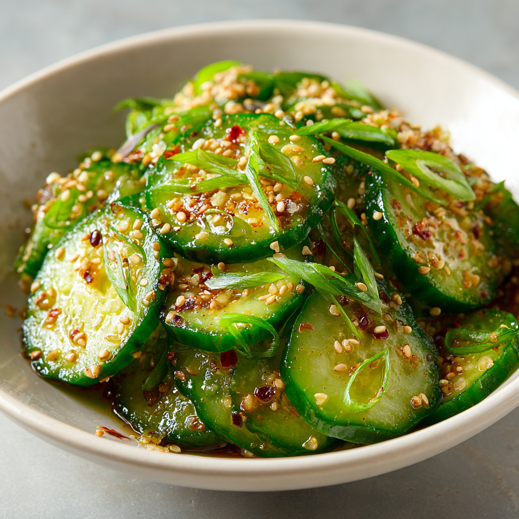 Spicy Korean Cucumber Salad Recipe (Oi Muchim 오이무침)